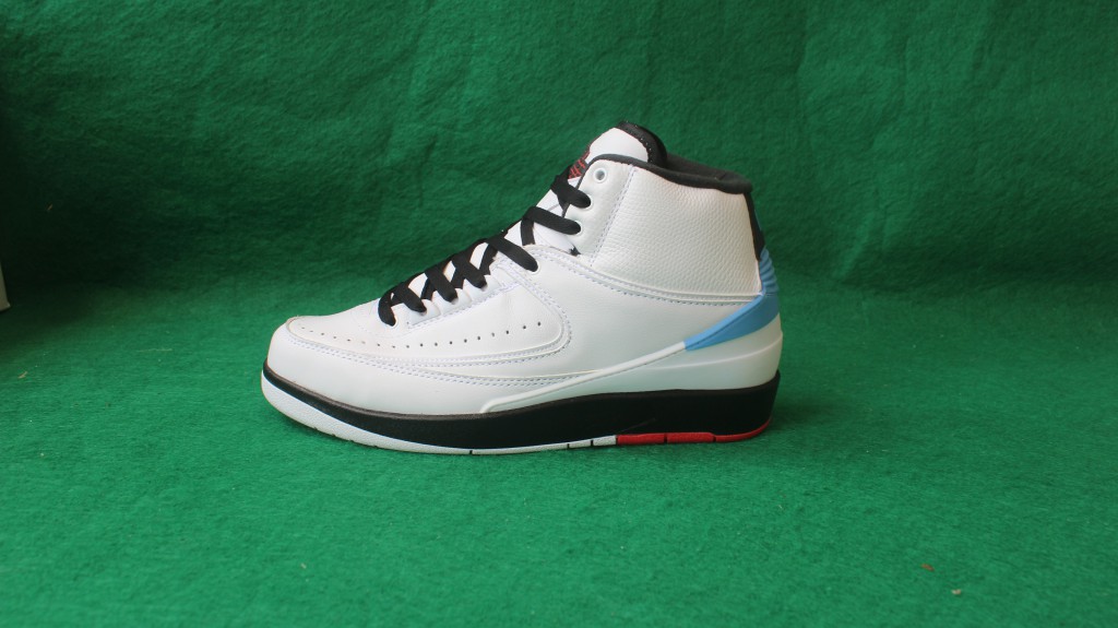 Sup New Air Jordan 2 Pro Leather White Black Red Shoes